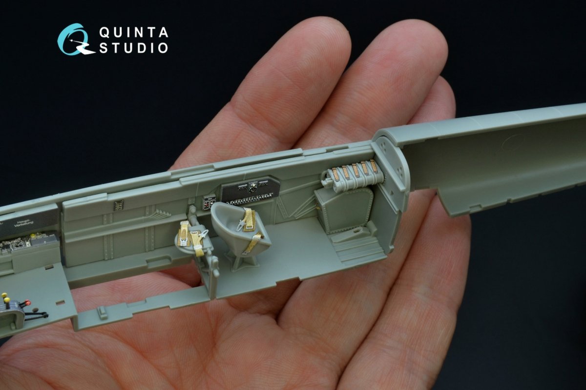 Quinta Studio QD48192 Bf 110C/D 3D-Printed &amp;amp; colored Interior on decal paper (for Cyber-hobby kit) 1/48 – Bild 5