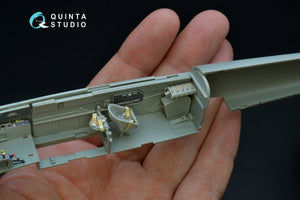 Quinta Studio QD48192 Bf 110C/D 3D-Printed &amp;amp; colored Interior on decal paper (for Cyber-hobby kit) 1/48 – Bild 5
