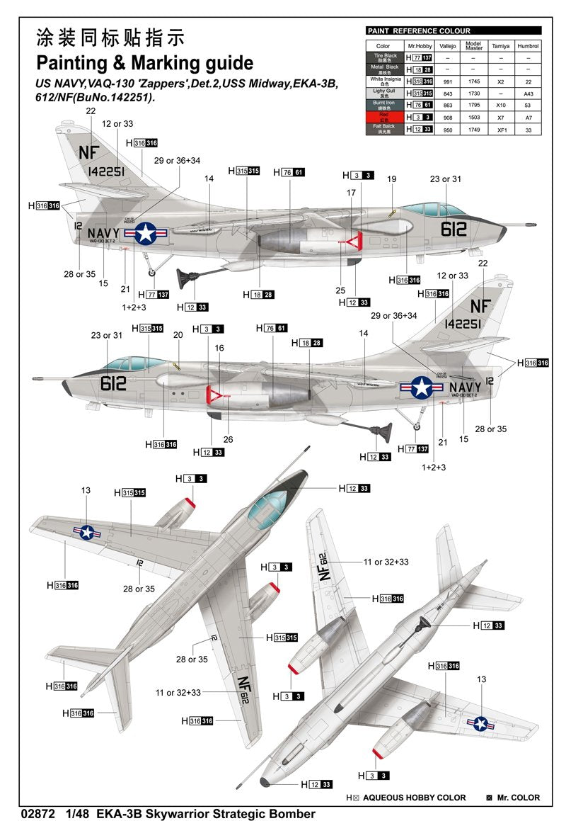 Trumpeter 02872 EKA-3B Skywarrior – Bild 3