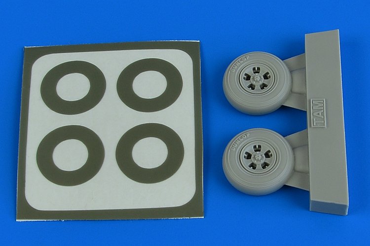 Roues Aires 4787 Spitfire Mk.I (5 branches) et masques de peinture 1/48 TAMIYA