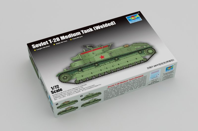 Trumpeter 07150 Soviet T-28 Medium Tank (Welded) 1/72 – obrázek 2