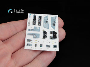 Intérieur imprimé en 3D et coloré sur papier décalcomanie (pour Kinetic) Quinta Studio QD48044 F/A-18C (première version) 1/48 – image 8