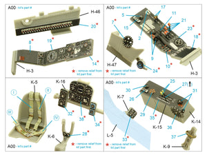 Quinta Studio QD32166 Do 335A-12 3D-Printed &amp;amp; colored Interior on decal paper (Zoukei-Mura) 1/32 – Bild 3