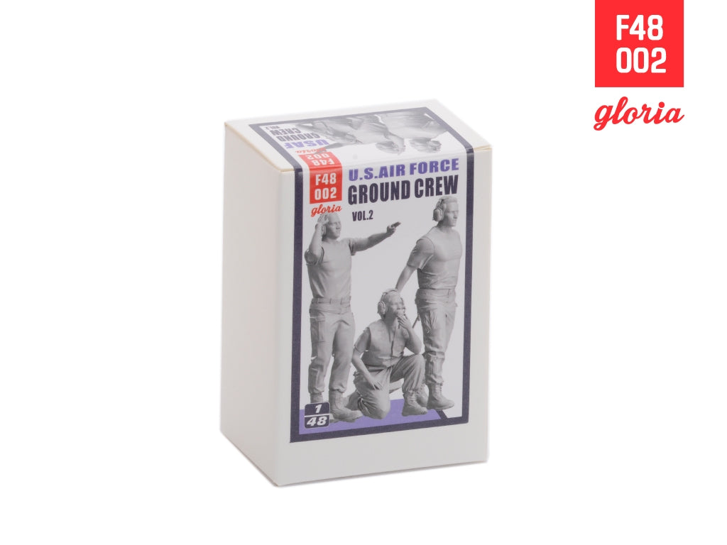 Gloria F48002 Ground Crew US Air Force vol.2 3D Printed Figures x 3 1/48 – obrázek 2