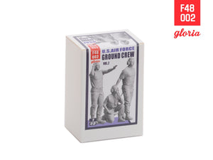 Gloria F48002 Ground Crew US Air Force vol.2 3D Printed Figures x 3 1/48 – obrázek 2