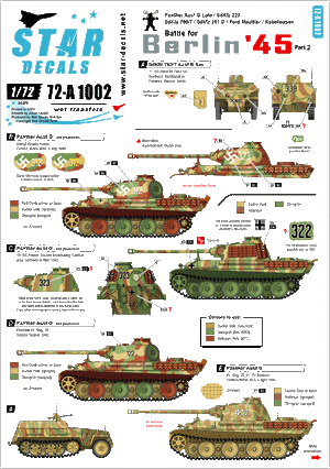 Star Decals 72-A1002 Bataille de Berlin 45 #2 1/72