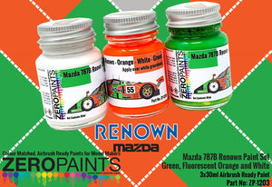 Kit de peinture Zero Paints ZP-1203 Mazda 787B Renown - 3 x 30 ml