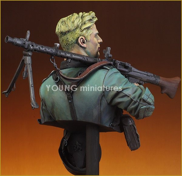 Young Miniatures YM1829 GERMANMG34 GUNNER 1941 1/10 – obrázek 6