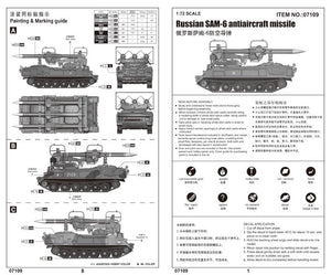 Trumpeter 07109 Russian SAM-6 antiaircraft missile 1/72 – obrázek 2