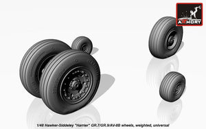 Armory Models AW48405 Hawker-Siddeley Harrier GR.7/GR.9/AV-8B wheels w/ weighted tires 1/48 – Bild 4
