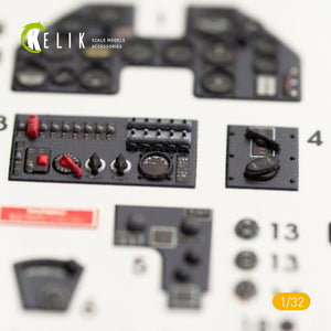 KELIK K32005 P-40M INTERIOR 3D DECALS FOR TRUMPETER KIT 1/32 – Bild 4