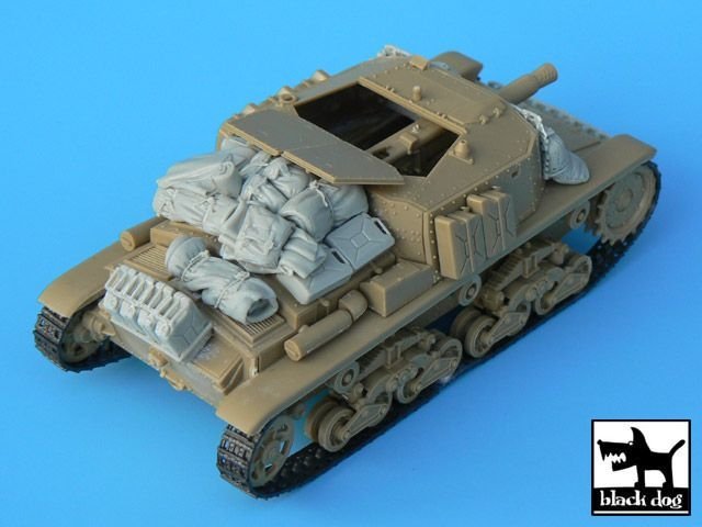 Black Dog T35004 Semovente M40-75/18 accessories set for Tamiya kits 1/35 – obrázek 2