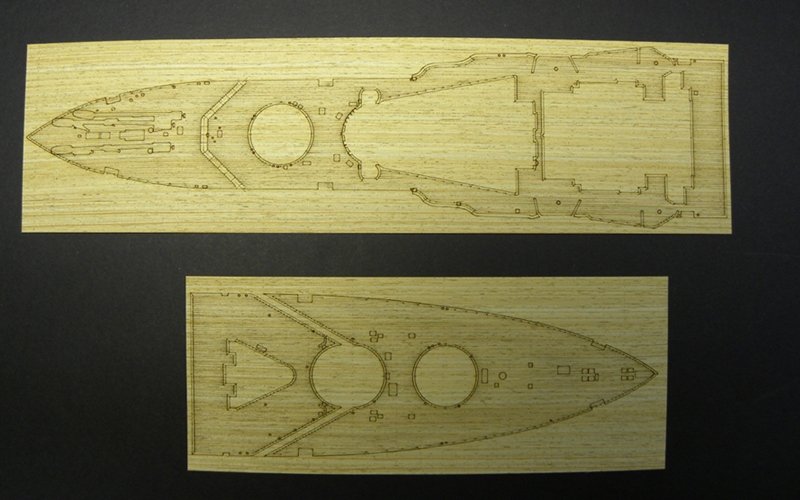 Pontos 35027WD1 HMS Warspite Wooden Deck set 1943 1/350