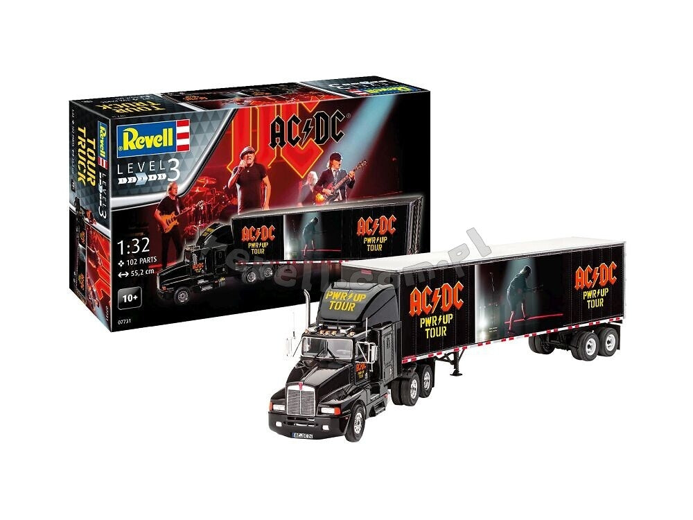 Revell 07731 Camion de tournée AC/DC Power Up - Remorque 1/32