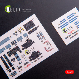 KELIK K48010 OV-10A BRONCO INTERIOR 3D DECALS FOR ICM KIT 1/48 – obrázek 6