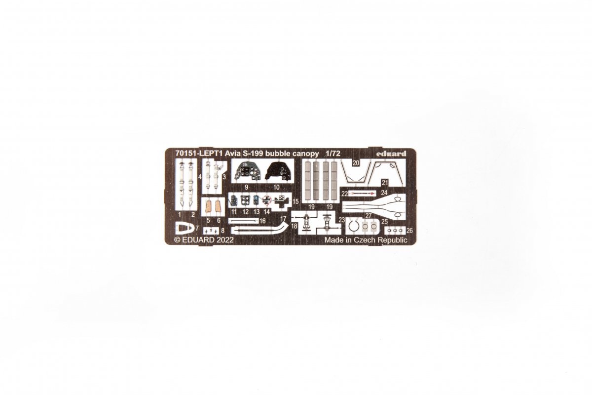Eduard 70151 Avia S-199 bubble canopy 1/72 – obrázek 5