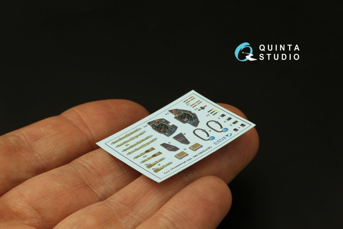 Quinta Studio QD72083 Me 163 3D-Printed &amp;amp; colored Interior on decal paper (Academy) 1/72 – Bild 4