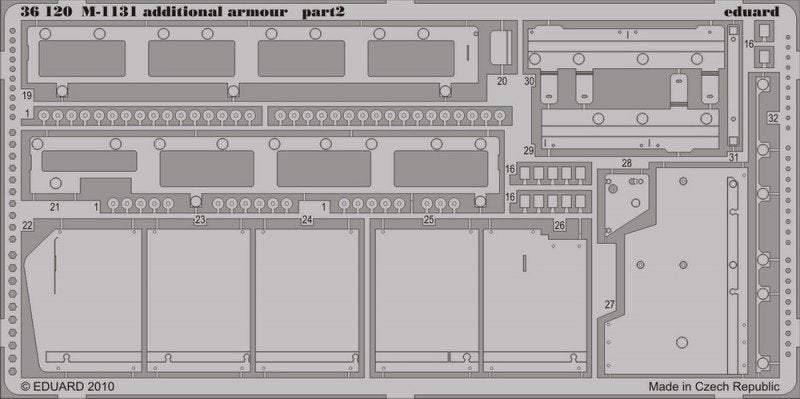 Eduard 36120 M-1131 additional armor 1/35 Trumpeter
