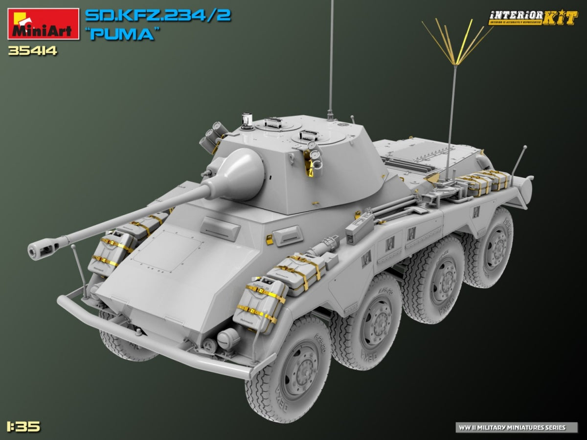 MiniArt 35414 Sd.Kfz. 234/2 PUMA. INTERIOR KIT 1/35 – image 3