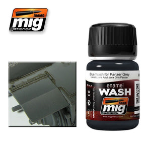 AMMO of Mig Jimenez 1006 BLUE WASH FOR PANZER GRAY 35ml