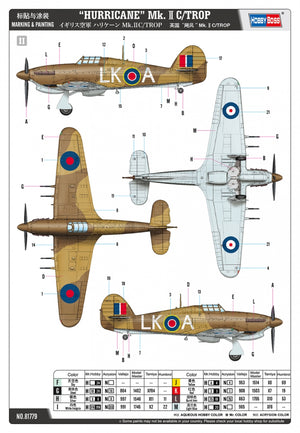 Hobby Boss 81779 Hawker Hurricane Mk.IIc / Trop 1/48 – Bild 4