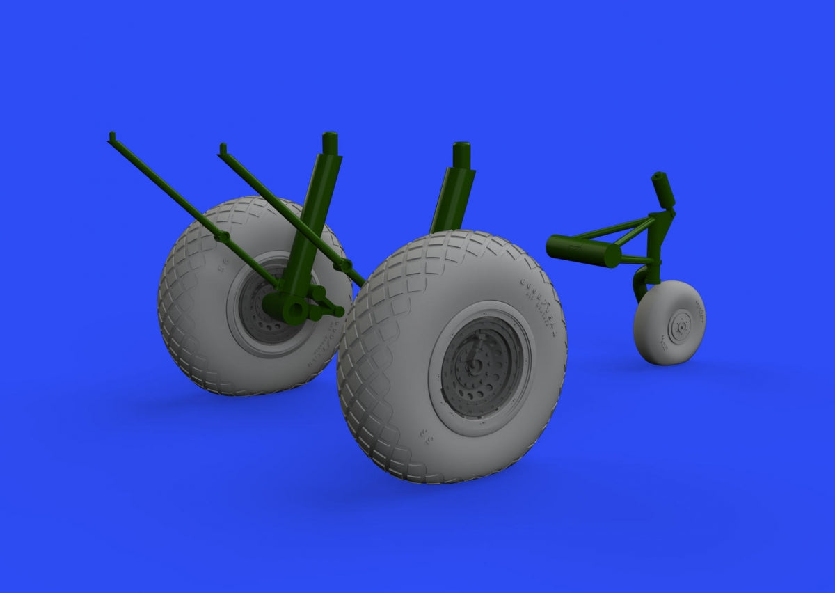 Eduard 6481020 B-17F wheels diamond tread EDUARD 1/48 – imagen 3