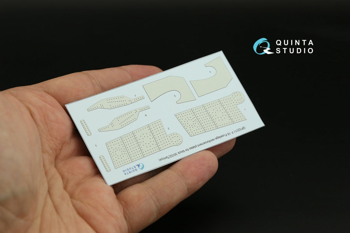 Quinta Studio QP32011 F-16 block 30/32 reinforcement plates (Tamiya) 1/32 – image 2