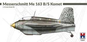 Hobby 2000 72061 Messerschmitt Me 163 B/S Komet (ACADEMY + CARTOGRAF + MASKS) 1/72