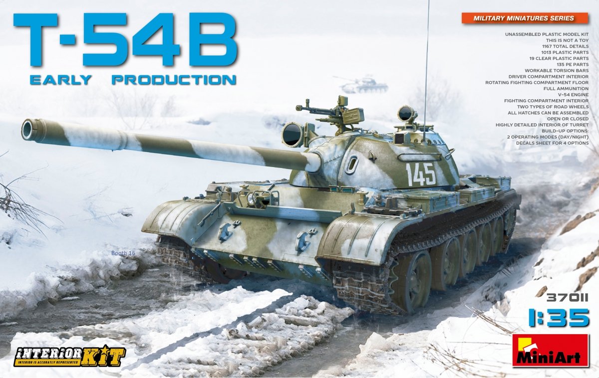 MiniArt 37011 T-54B PREMIÈRE PRODUCTION - Intérieur complet 1/35