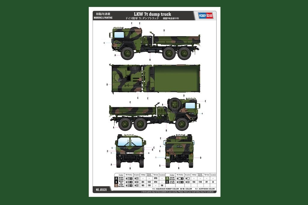 Hobby Boss 85520 LKW 7t dump truck 1/35 – Bild 3