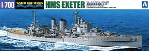 Aoshima 05273 Série Water Line n° 807 Croiseur lourd britannique HMS Exeter 1/700