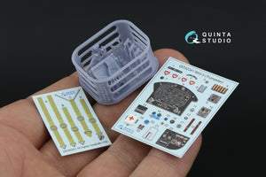 Quinta Studio QD+32241 MiG-3 3D-Printed &amp;amp; colored Interior on decal paper (Trumpeter) (with 3D-printed resin parts) 1/32 – image 2