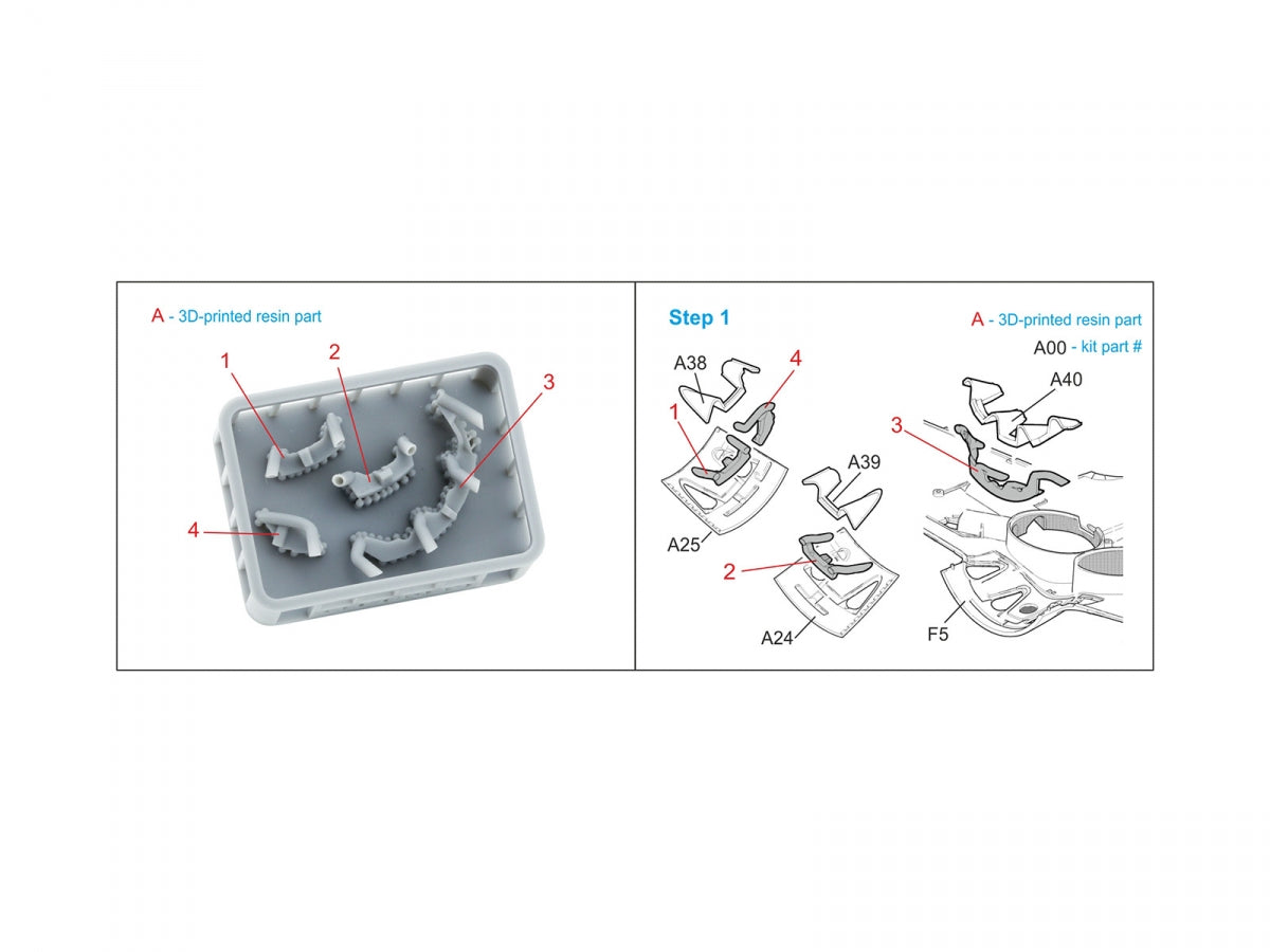 Quinta Studio QT48039 I-16 type 5, Exhaust pipes (Zvezda) 1/48 – immagine 2