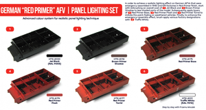Hataka HTK-AS35 German &amp;quot;Red Primer&amp;quot; AFV panel lighting set (6x17ml) – imagen 2
