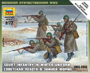 Zvezda 6197 Soviet Infantry (winter uniform, 1941-1942) 1/72