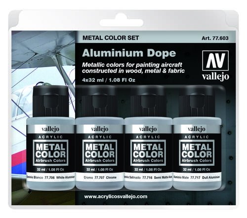 Vallejo 77603 Aluminum Dope 4 x 32ml