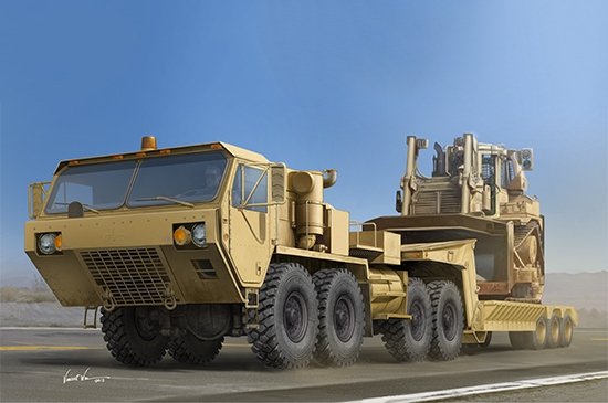 Trumpeter 01055 M983A2 HEMTT Tractor with M870A1 Semi-Trailer 1/35