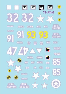Star Decals 72-A1169 US 6th Armored Division 3. The Super-Sixth in Europe 1944-45. Tank Mix 1/72 – obrázek 3