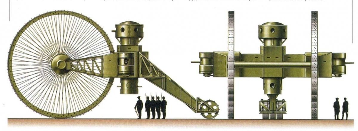 Zebrano SEA031 Lebedenko Tank (Tsar Tank) WWI 1/72 – zdjęcie 3