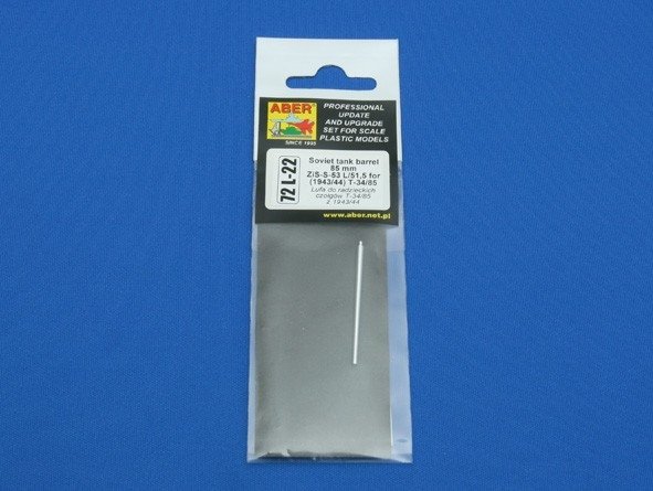Aber 72L-23 Barrel 76.2mm L-11 for T-34/76 model 1940 1/72 – obrázek 4