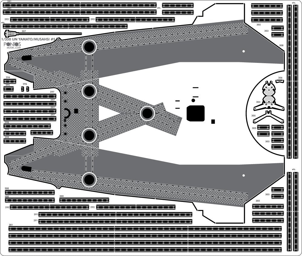 Pontos 37003F1 IJN Yamato Detail Up Set Advanced 1/350 – Bild 11