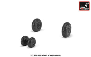 Armory Models AW72058 Mil Mi-6 Hook wheels w/ weighted tires 1/72 – image 2