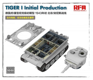 Rye Field Model 5050 TIGER I Initial Production ( Pz.Kpfw.VI Ausf.E Sd.Kfz181 Early 1943 North African Fronnt/Tunisia ) 1/35 – obrázek 4