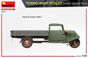 MiniArt 38032 TEMPO A400 ATHLET 3-WHEEL DELIVERY TRUCK 1/35 – imagen 5