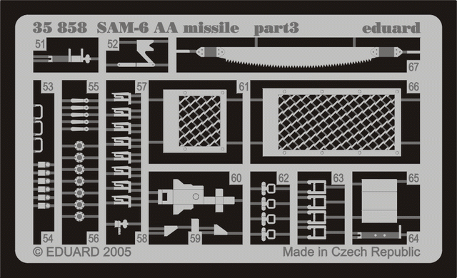 Eduard 35858 SAM-6 AA missile 1/35 Trumpeter – zdjęcie 3