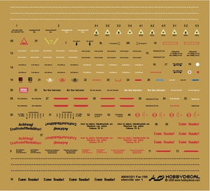HobbyDecal ST48003V1 Fw-190 Stencils ver 1 1/48