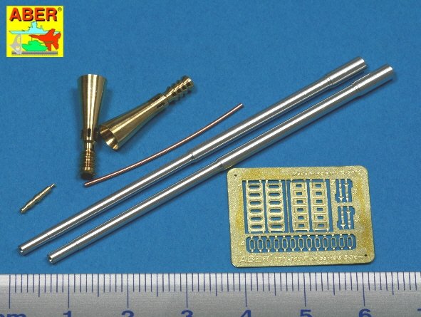 Aber 35L-100 Set of 5.5cm Rheinmetall Geraet 58 barrels for German E-50 Flakpanzer (1/35) – image 2