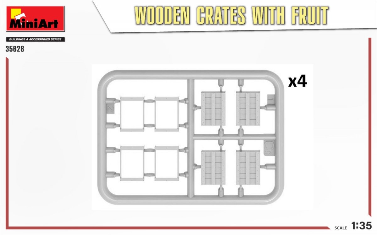 MiniArt 35628 WOODEN CRATES WITH FRUIT 1/35 – Bild 5