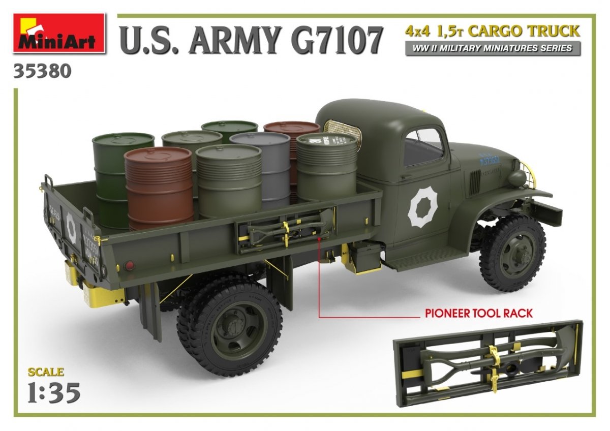 MiniArt 35380 US ARMY G7107 4X4 1.5t CARGO TRUCK 1/35 – image 8