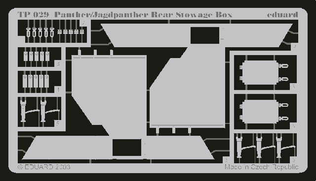 Eduard TP029 Panther/ Jagdpanther rear stowage box 1/35